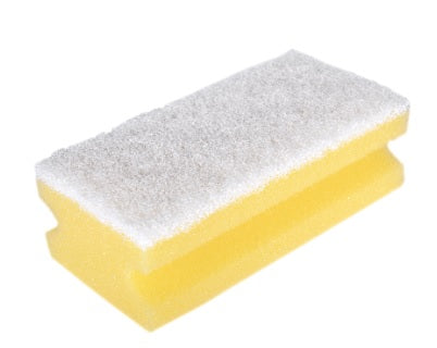 White Top Yellow Base Finger Grip Sponge